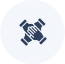 “Icon representing a culture rooted in collaboration, highlighting teamwork, shared problem-solving, and partnership across the organization