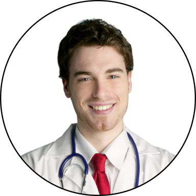Photo of a physician describing how Summatic cuts onboarding time and speeds up patient review
