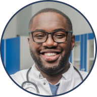 Headshot of clinician explaining Matic’s high accuracy, nuanced documentation, and fast note generation